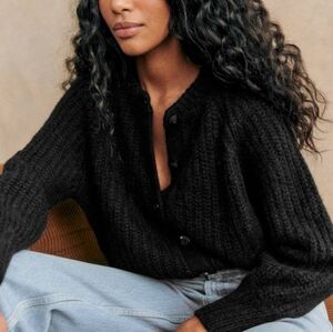 Sezane Emile cardigan in black, M